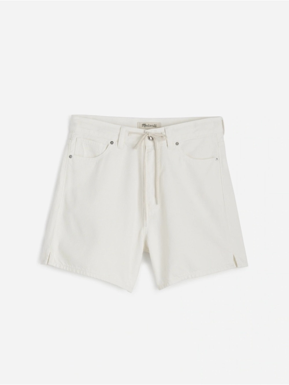 Madewell Drawstring Jean Short: Airy Denim Edition Size 28 “Tile White”